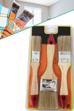 Mobee Real OZS-10149 Kestirme Fırça Seti Boyacı Seti Hobi Seti 3 Lü Boya Fırça Seti 1410