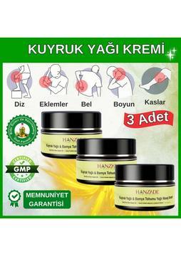 Hanzade Bitkisel Kuyruk Yağlı & Bamya Tohumu Yağı Masaj Kremi 100 Ml X 3 Adet