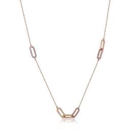 14 Ayar Piano Lınk Chaın Taşlı Altın Kolye Phx0022-p