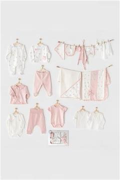 Andywawa 24272 Pembe Fairy Kız Bebek 20 Li Hastane Çıkış Seti-Pembe