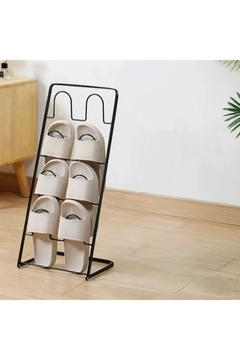 Tidy Terlik Düzenleyici 4 Lü Terlik Askısı Terlik Rafı Siyah