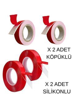 Çift Taraflı Bant Güçlü Kalın 4 ADET