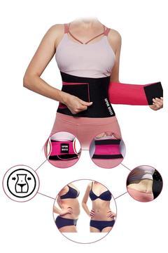 Termal Sauna Bel Korsesi Termal Kemer Bel Inceltici Korse Fuşya Doğum Sonrası Korsesi