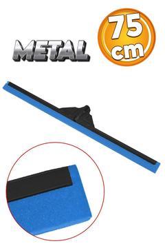 Metal Çekpas Yersil 75 cm Geniş Kalın İşyeri Cam Zemin Yer Temizleme Çekpas Çekçek