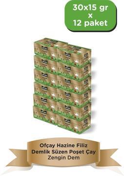 Ofçay Hazine Zengindem Demlik Poşet Çay 30 x 15 gr x 12 Paket