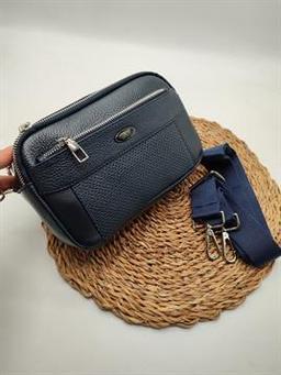 Deri El ve Omuz Çantası Lacivert Renk