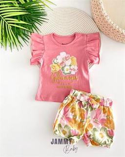 Garden Şortlu 2'li Takım -SOFT GÜL KURUSU