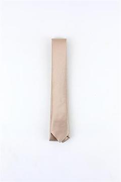 1-13 Yaş Erkek Çocuk Düz Renk Kravat BEJ