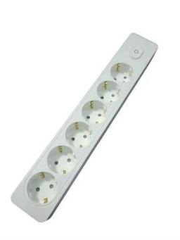 Seldur Altılı Anahtarlı Topraklı Grup Priz Klemensli ÇK