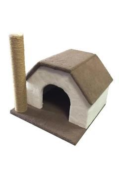 Tek Katlı , Kedi Evi Tırmalama Tahtası Çok Renkli