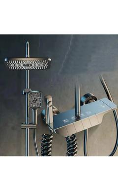 Siyah Tuşlu Çok Fonksiyonlu Piyano Duş Seti 2 Yıl Garantili-Boy Ayarlanabilir