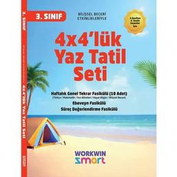 3. Sınıf 4x4'lük Tatil Tekrar Seti | 12 Fasikül+Bilişsel Etkinlikler-2025