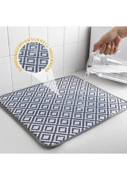 Octopus Bazaar 38X50 cm Su Emebilen Nano Teknoloji Koku ve Nem Önler Her Mutfağa Lazım Desenli Kurutma Matı