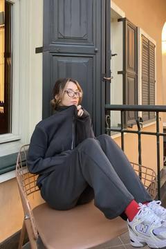 Fermuar Detay Basic Eşofman Takımı - Antrasit