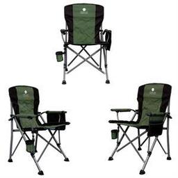 Katlanır Kamp Sandalyesi 3'lü Lux / Yeşil