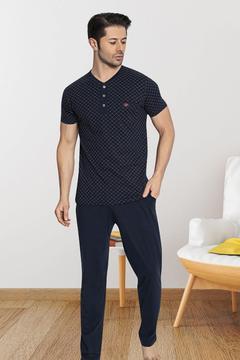 %100 Pamuk Kısa Kol Süprem Dokuma Penye Alt Üst Pijama Takım