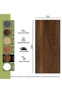 100x240 Akustik Ahşap Duvar Paneli-barok