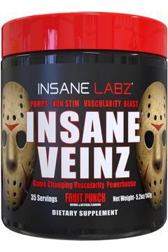 Veinz Non Stimulant NO Enhancing Pump Nitric Oxide Booster Agmatine Sulfate Betaine