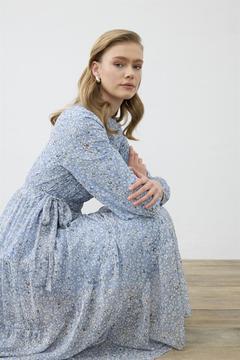 MİORİ AURA ŞİFON ELBİSE BEBE MAVİ