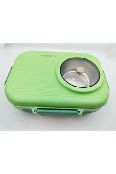 Bl70100 Çelik Hazneli Lunch Box Beslenme Kabı Yeşil
