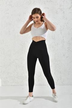 Toparlayıcı Yüksek Bel Tayt