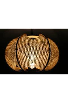 HASIR İP SARGILI AHŞAP İSKELETLİ MODERN TASARIM RUSTİK AVİZE EL YAPIMI