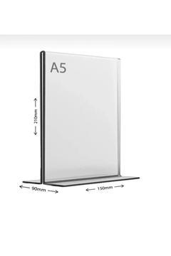 A5 T-TİPİ DİKEY 15x21 PLEKSİ FÖYLÜK MENÜ FİYAT LİSTESİ ETİKETLİK BROŞÜRLÜK RESİMLİK