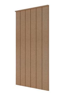 Dekoratif Duvar Paneli ( 54 X 105 Cm ) Boyanabilir Ahşap 10 Mm Ham Mdf Duvar Paneli