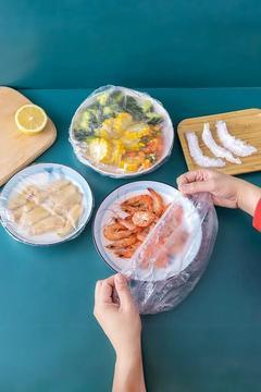 100 Adet Tek Kullanımlık Gıda Koruyucu Lastikli Tazeliği Koruyan Tencere Tabak Koruyucu Kapak Bonesi