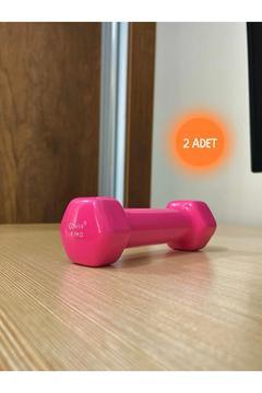 0.5kg Demir Dambıl Vinyl Kaplı Pembe 2 Adet Fitness Çocuk Dumbell