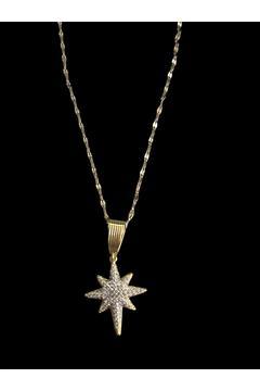 Kuzey yıldızı Çelik kolye portakal Çiçeği yağı hediyeli