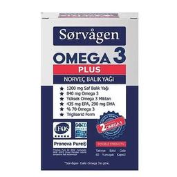 Sorvagen Omega 3 Plus Norveç Balık Yağı 60 Yumuşak Kapsül
