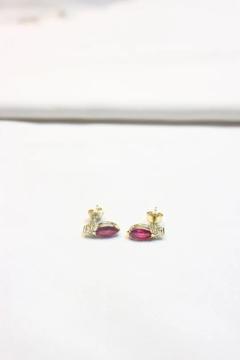 925 Ayar Gümüş - Göz Alıcı Işıltı, Zarif ve Canlı Renkleriyle Küpe