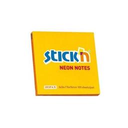 Stickn Neon Yapişkan Not Kağıdı Kare 76x76 mm 100lü Oranj