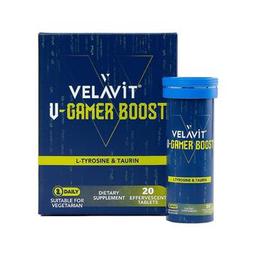 Velavit V-Gamer Boost Takviye Edici Gıda 20 Tablet