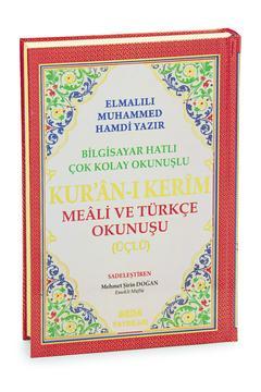 Üçlü Mealli Arapça Türkçe Okunuşlu Kuranı Kerim Orta Boy