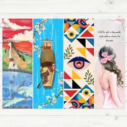 4 adet kitap ayracı seti, Anime