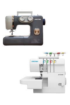 Jaktec A320 Dikiş Makinesi ve E360 4 İplik Overlok Makinesi / Ev Tipi 2li Makine Seti