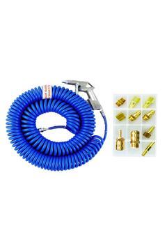 15 Metre Kompresör Hava Hortumu Tabancası Ve Bağlantı Uçları