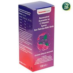 İmuneks Farma Resveratrol Kuersetin Ve C Vitamini Içeren Sıvı Takviye Edici Gıda 150 Ml & 600 Iu Vitamin D3 Içeren Sprey Takviye Edici Gıda 20 Ml 2'Li Set