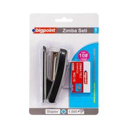 Bigpoint Zımba Makinesi Seti No:10, Siyah, 1000 Adet No:10 Teli Dahil