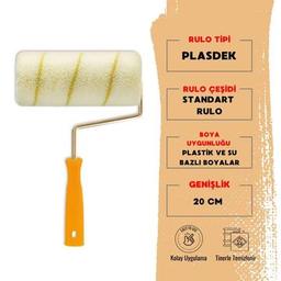 Dekor Plasdek Boya Rulosu, 20 cm, Dayanıklı ve Kolay Uygulama